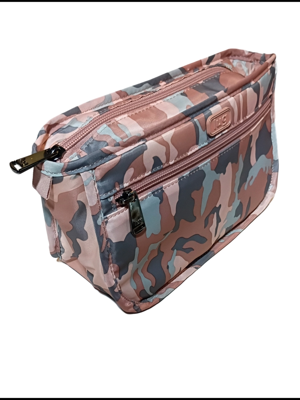 lug Parasail Toiletry Makeup Bag Pink and Gray Camo - Picture 2 of 8